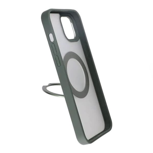 iPhone 15 Skal med MagSafe Stativ Rvelon - Grön