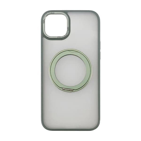 iPhone 15 Skal med MagSafe Stativ Rvelon - Grön
