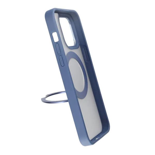 iPhone 15 Pro Max Skal med MagSafe Stativ Rvelon - Blå