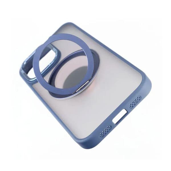 iPhone 15 Pro Max Skal med MagSafe Stativ Rvelon - Blå
