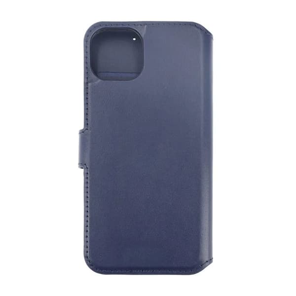 iPhone 15 Plus Plånboksfodral Läder Rvelon - Blå