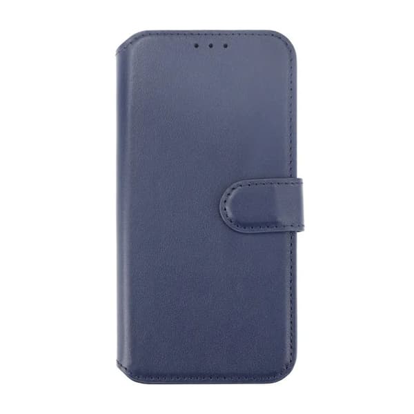 iPhone 15 Plus Plånboksfodral Läder Rvelon - Blå