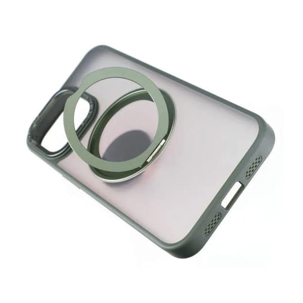 iPhone 15 Pro Max Skal med MagSafe Stativ Rvelon - Grön