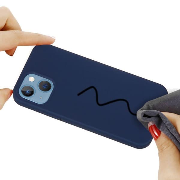 iPhone 15 Plus Silikonskal - Blå