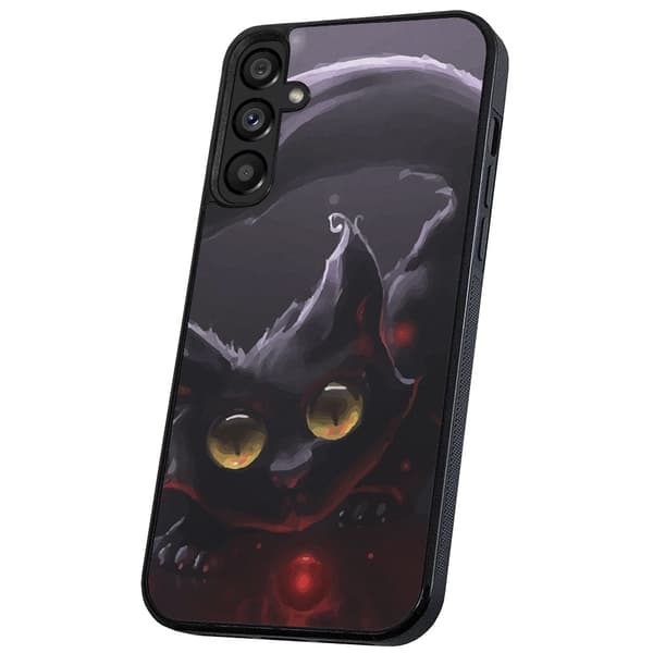 Samsung Galaxy A54 - Skal/Mobilskal Svart Katt