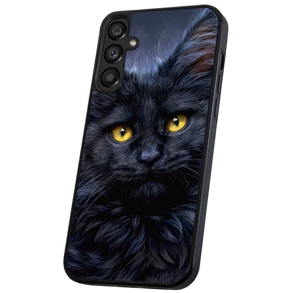 Samsung Galaxy A54 - Skal/Mobilskal Svart Katt