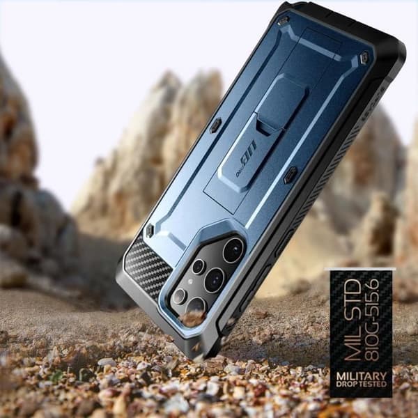 Fodral till Samsung S23 Ultra Shockproof Kickstand Supcase Unicorn Beetle Pro blå