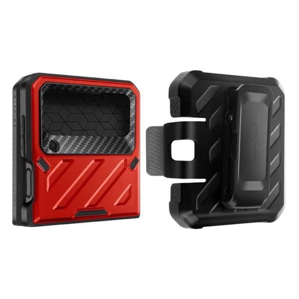 Samsung Galaxy Z Flip 4 Multilayer Unicorn Beetle Pro Supcase Rött fodral