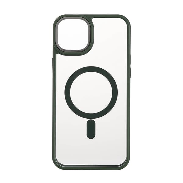 Mobilskal Bumper MagSeries Green & Clear - iPhone 15 Plus