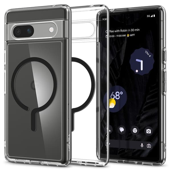 Spigen Google Pixel 7a Skal Ultra Hybrid OneTap Metal Ring MagFit Svart