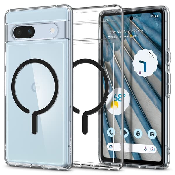 Spigen Google Pixel 7a Skal Ultra Hybrid OneTap Metal Ring MagFit Svart