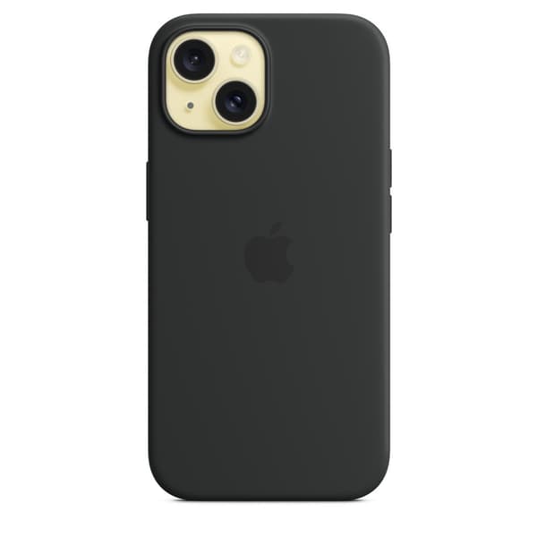 Apple Original iPhone 15 Plus Cover Silikone MagSafe Sort