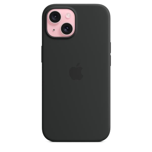 Apple Original iPhone 15 Plus Cover Silikone MagSafe Sort