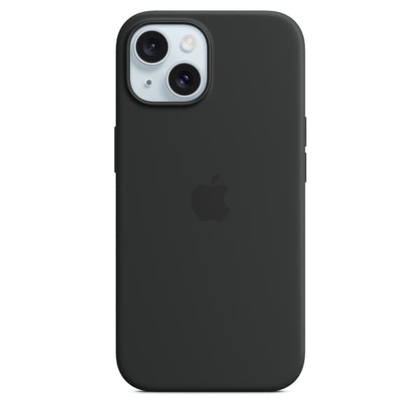 Apple Original iPhone 15 Plus Cover Silikone MagSafe Sort