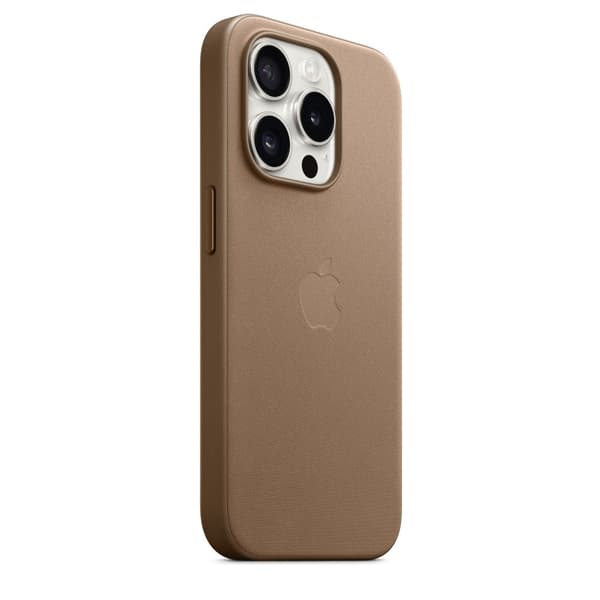 Apple Original iPhone 15 Pro Cover FineWoven MagSafe Muldvarpegrå