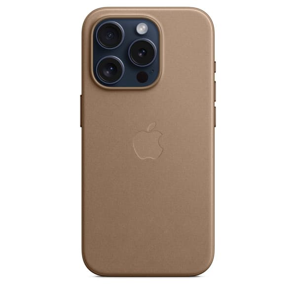 Apple Original iPhone 15 Pro Cover FineWoven MagSafe Muldvarpegrå