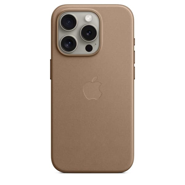 Apple Original iPhone 15 Pro Cover FineWoven MagSafe Muldvarpegrå