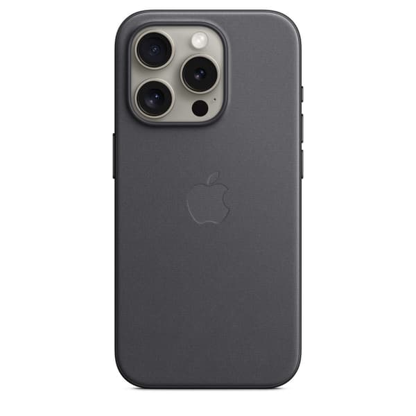 Apple Original iPhone 15 Pro Max Kuori FineWoven MagSafe Musta