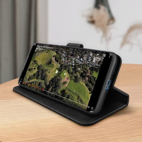 Skyddsformat - AVIZAR - Xiaomi Mi 11 Lite - Svart - Kortficka - Videostöd