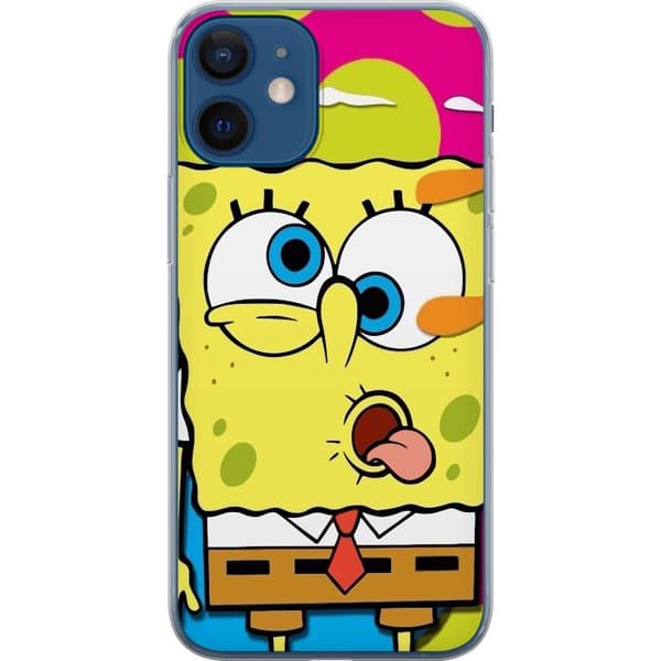 Apple iPhone 12 mini Gjennomsiktig deksel SpongeBob SquarePants