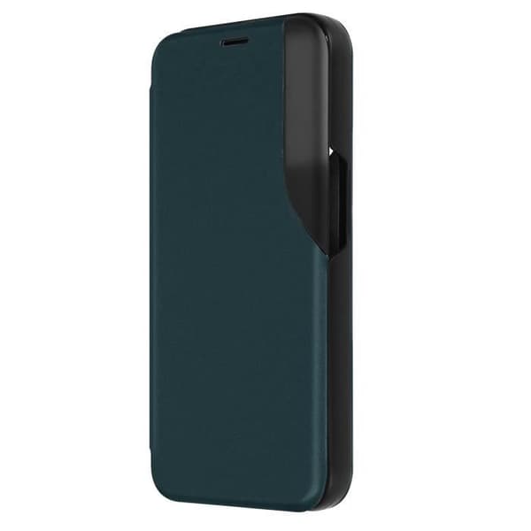Fodral till iPhone 15 Pro Max - AVIZAR - Flip Display Window - Grön - Stel - Syntet