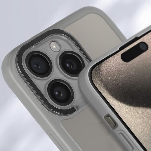 AVIZAR iPhone 15 Pro Max-fodral - Camgrip-serien - Svart - Upphöjda ramar - Videostödring