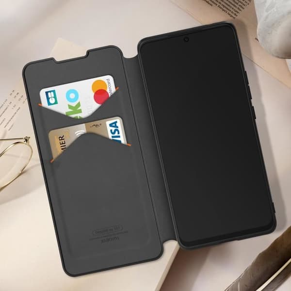 Fodral till Xiaomi Redmi Note 12 Pro Plus - XIAOMI - Svart - Korthållare - Helkroppsskydd