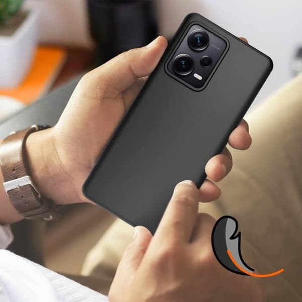 Fodral - XIAOMI - Xiaomi Redmi Note 12 Pro Plus - Halvstyv - Svart - Stötsäker - Anti-repor