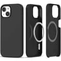 Miniatyrbillede 1 af 6: Gummibelagt Minimalistisk MagSafe Cover iPhone 13 Sort