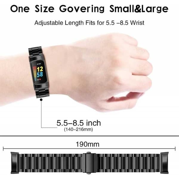 Metallarmband Fitbit Charge 5 Svart