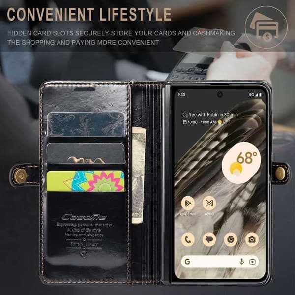 CaseMe Slim Retro Wallet Case RFID-beskyttelse Samsung Galaxy Z Fold 5