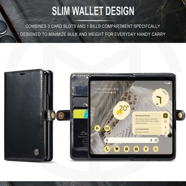 CaseMe Slim Retro Wallet Case RFID-beskyttelse Samsung Galaxy Z Fold 5