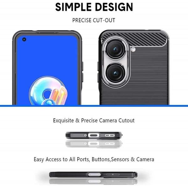 Zenfone 10 5G iskunkestävä SlimCarbon kotelo