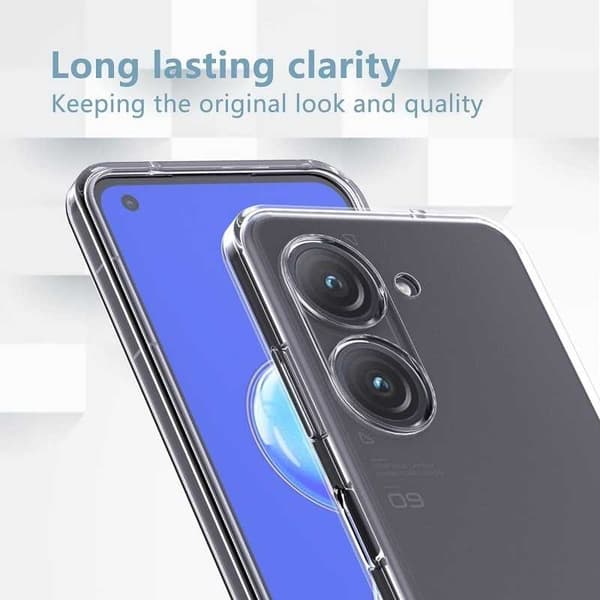 Zenfone 10 5G Stöttåligt Genomskinligt Skal Simple