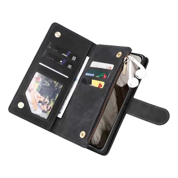 Google Pixel 8 multifunktionelt pung etui Lynlås 8-lomme