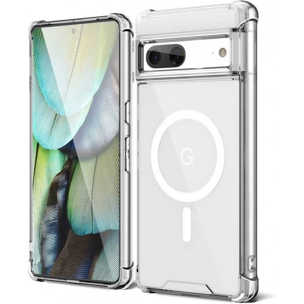 Google Pixel 7A Transparent stødabsorberende cover MagSafe-kompatibel