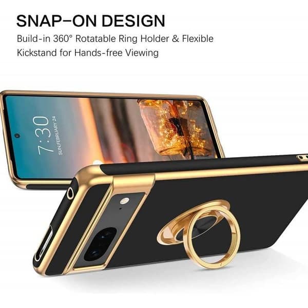Google Pixel 7A Elegant og støtsikker veske med ringholder Flawless