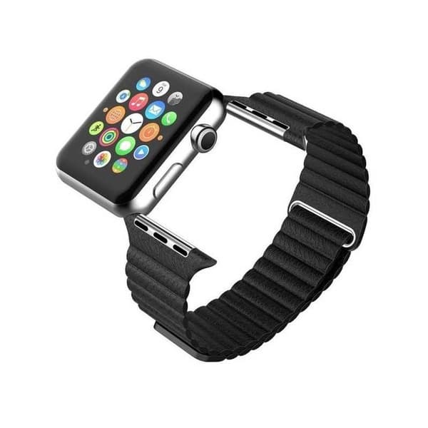 Apple Watch 42/44/45/49mm PU-nahkainen rannekoru magneettilukolla Nordcell™