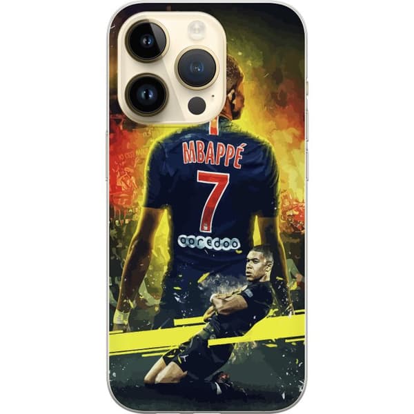 Apple iPhone 14 Pro Gennemsigtig cover Kylian Mbappé
