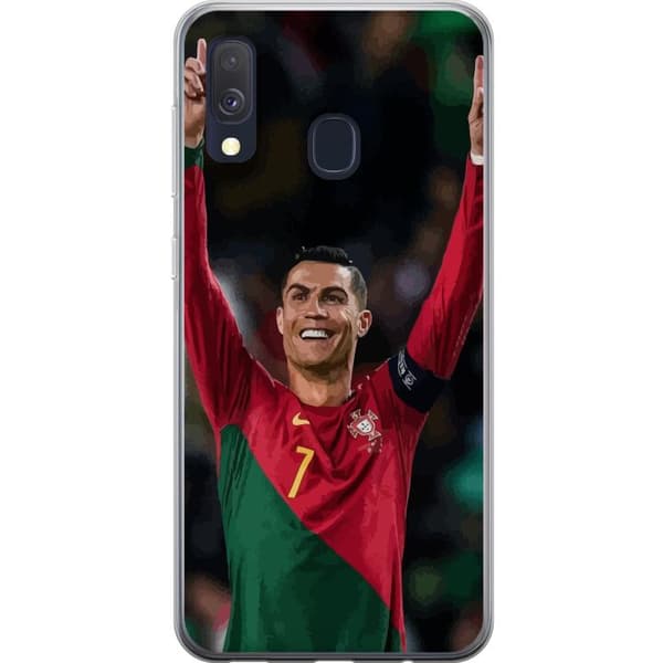 Samsung Galaxy A40 Gennemsigtig cover Cristiano Ronaldo (Portugal)