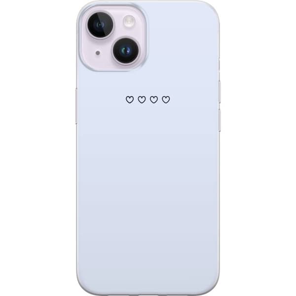 Apple iPhone 15 Plus Läpinäkyvä kuori Sydän