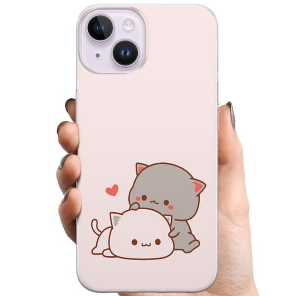 Apple iPhone 15 TPU Matkapuhelimen kuori Kawaii Kissa