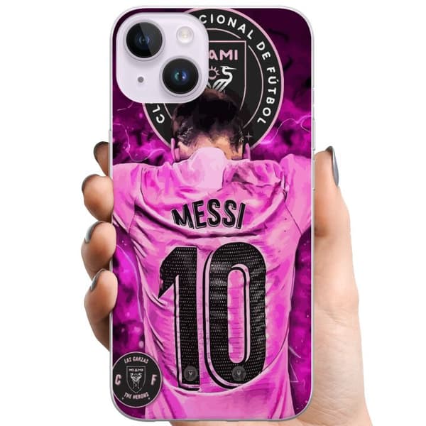 Apple iPhone 15 TPU Matkapuhelimen kuori Lionel Messi (Inter Miami CF)