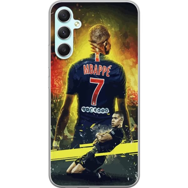 Samsung Galaxy A34 Gennemsigtig cover Kylian Mbappé