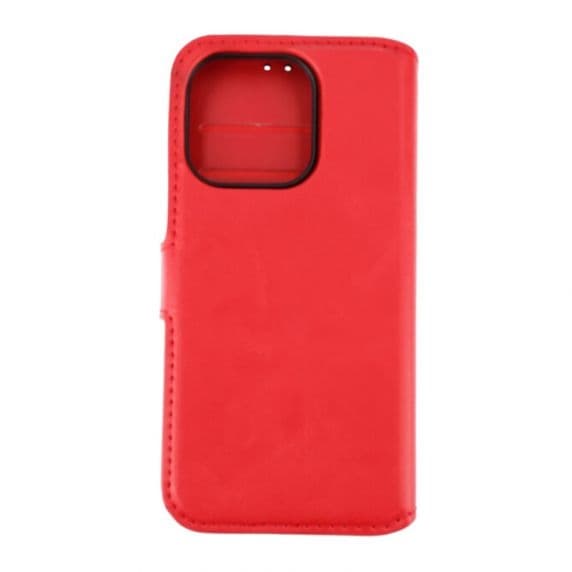 iPhone 15 Pro Plånboksfodral Magnet Rvelon - Röd
