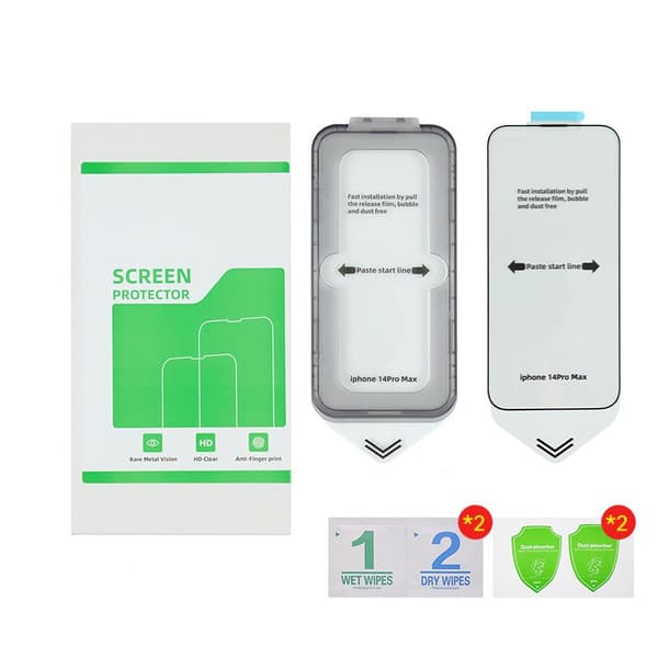 2 Pack HD-skjermfilm eksplosjonssikker støvtett anti-ripe for iPhone iPhone 14 Pro