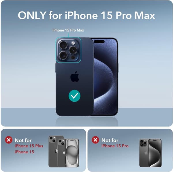 iPhone 15 Pro Max gennemsigtigt tegnebog