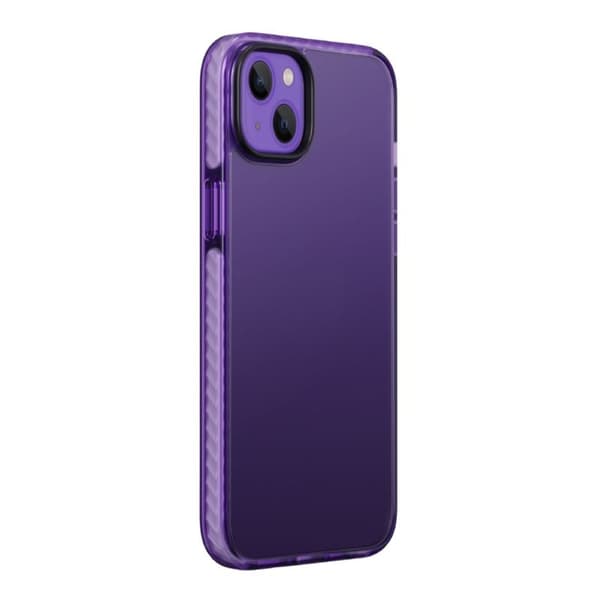 iPhone 15 Plus Stöttåligt TPU Mobilskal - Lila