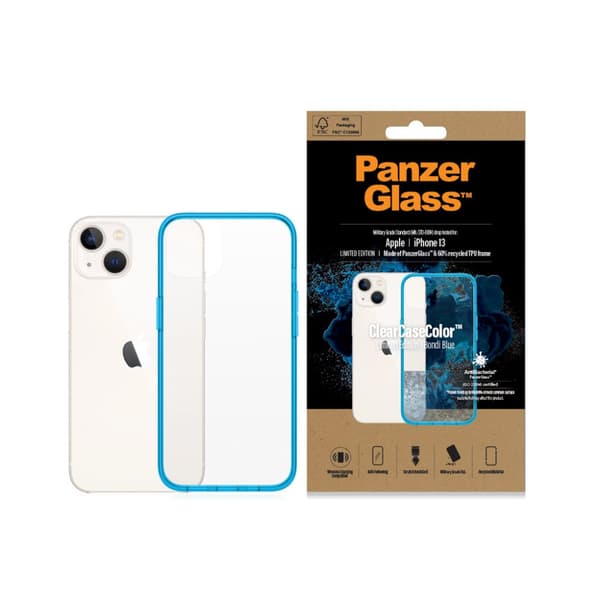 Panzerglass ClearCaseColor for Apple iPhone 13 - Limited Edition - Bondi Blue