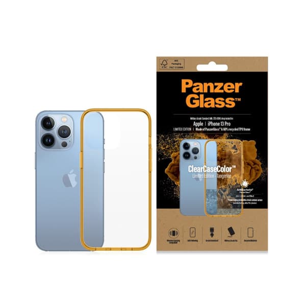 Panzerglass ClearCaseColor for Apple iPhone 13 - Limited Edition - Tangerine